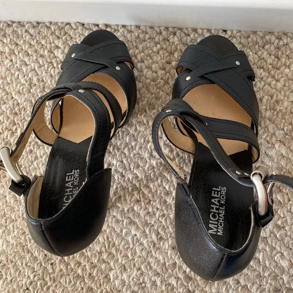 Michael by Michael Kors Penelope C-Strap Black 9.5 - Picture 3 of 14